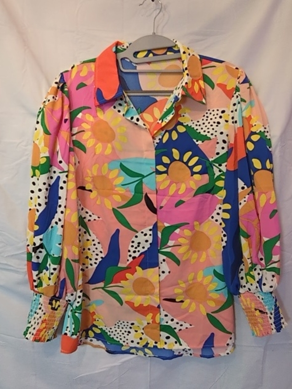 Women’s Floral Blouse in Pink Multicolor